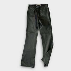 Mavi Y2K Chrissy Faux Leather Low Rise Bootcut Pants